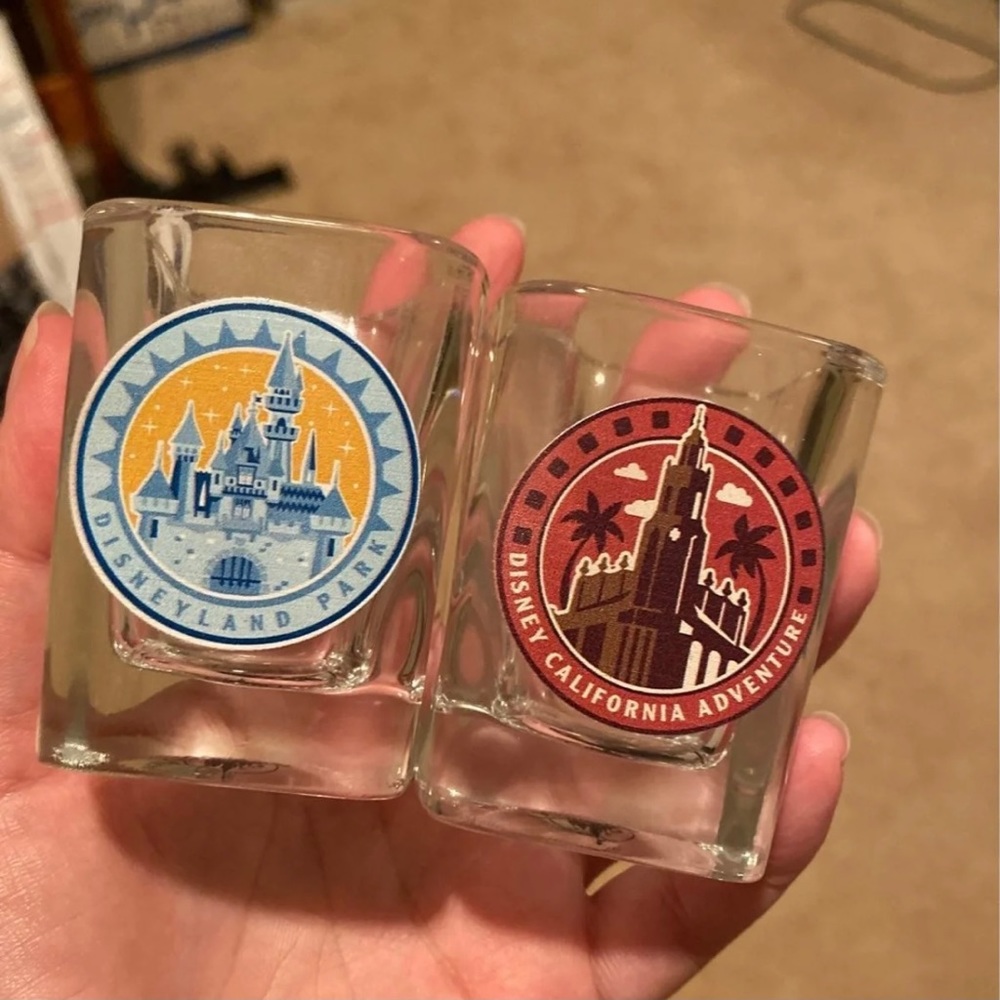 Disney park shot glasses